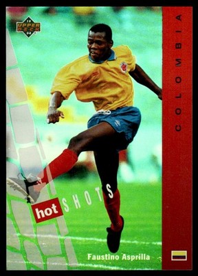 1994 Upper Deck World Cup Hot Shots Hologram Faustino Asprilla NNO MohamedSalah