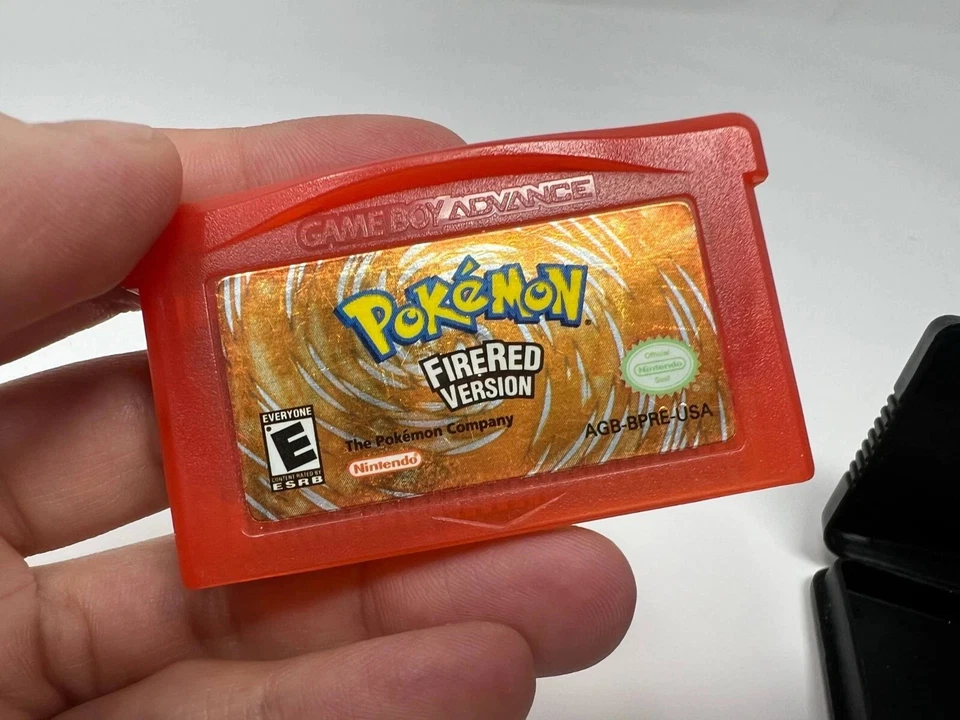 Pokemon FireRed (Nintendo GameBoy Advance, GBA) Authentic, Saves w/Cart Holder - Image 2 of 4