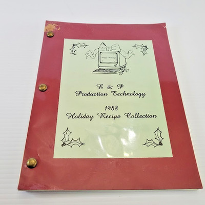 VTG Community Cookbook 1988 E & D Production Technology Holiday Recipe Cookbook