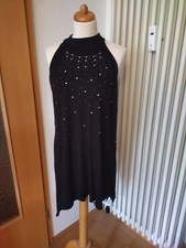 Bodyflirt Bonprix Kleid Minikleid Glitzer Strass schwarz Gr. 40 42 L XL