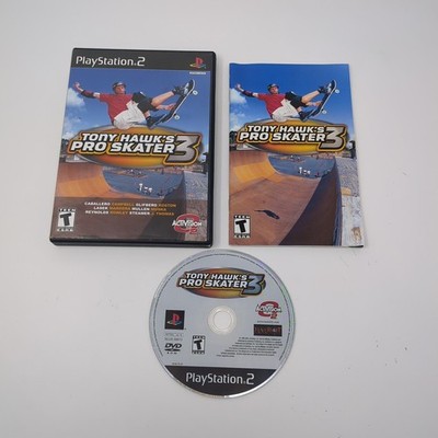 Tony Hawk's Pro Skater 3 (Sony PlayStation 2, 2002) Complete w/ Manual