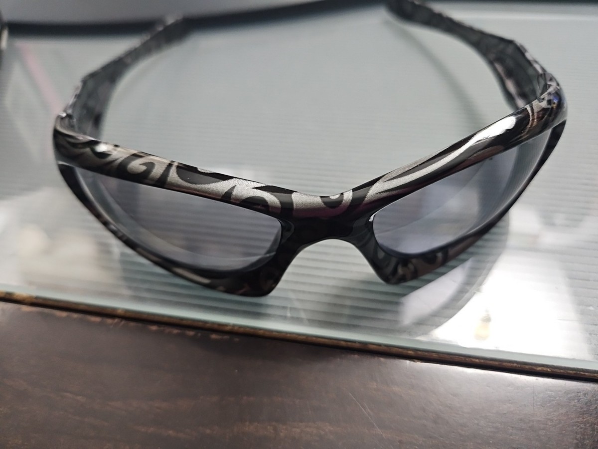 Rare 2002 Oakley Monster Dog Tribal Slate Irridium Sunglasses W