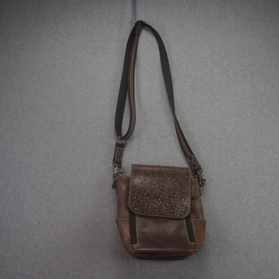 Gun Tote'n Mamas Crossbody Bag Womens Brown Leather Concealed Carry CCW Holster - Image 2 of 4