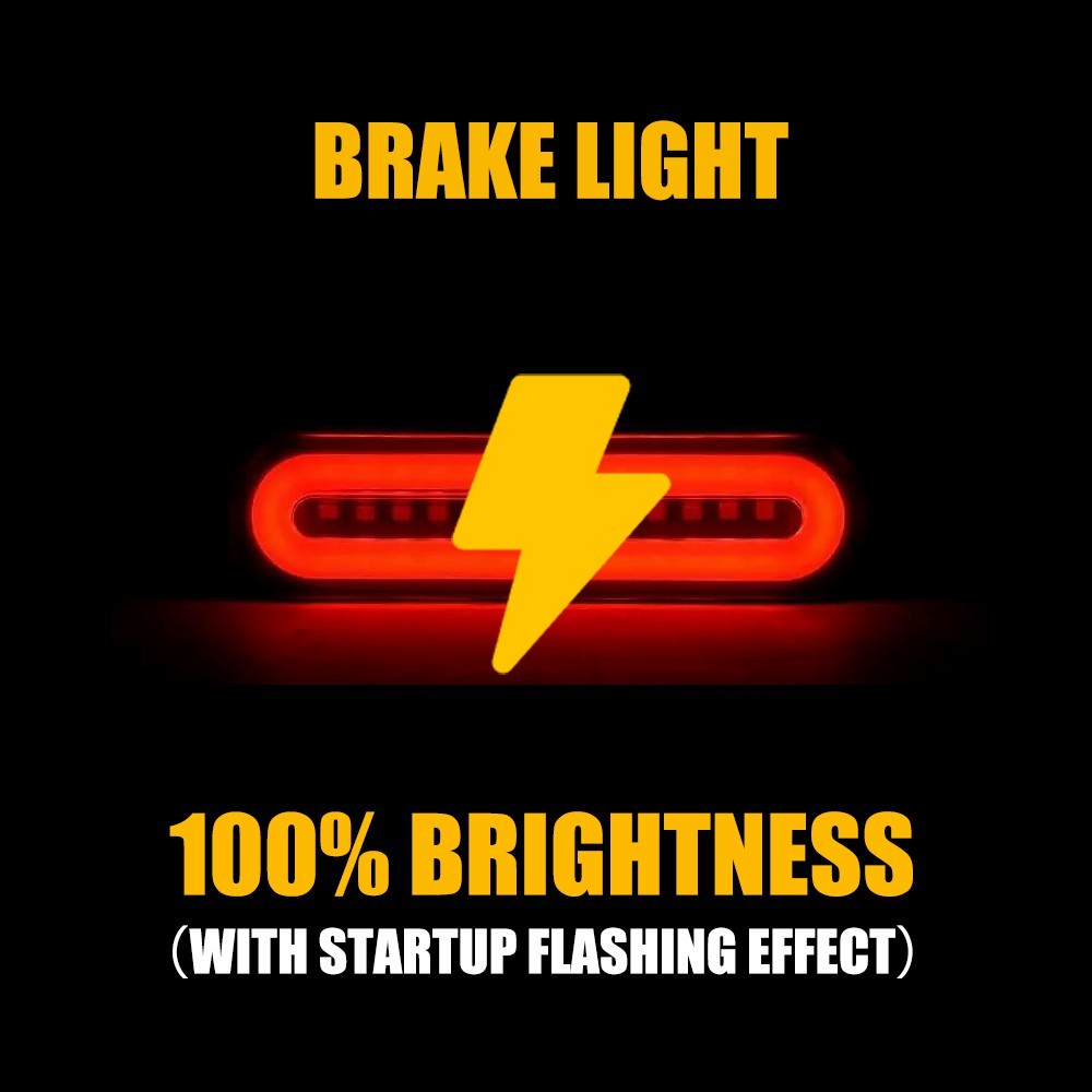 2x Red/Amber 9" Truck Trailer LED Tail Light Turn Signal Brake Lamps Flowing DRL