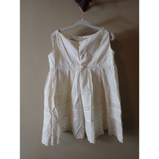 Baby Dress Hand Sewn Vintage First Baptism Dress White Lace Summer Toddler