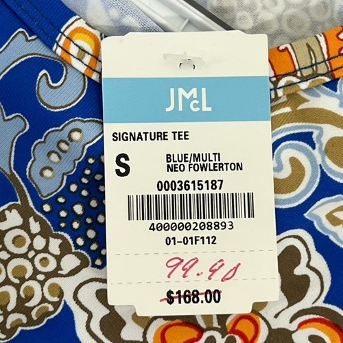 J Mclaughlin Signature Tee Small NWT $168 Small Catalina Cloth Neo Fowlerton - Picture 4 of 6