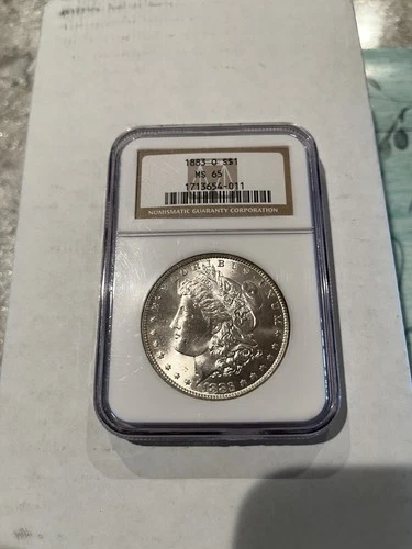 1883 o morgan silver dollar ms65 ngc