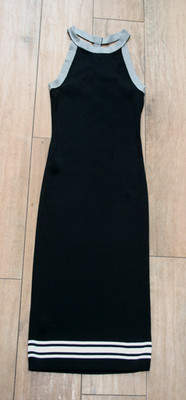 NEW! MANGO knitted racer back dress SIZE S party evening stretch bodycon