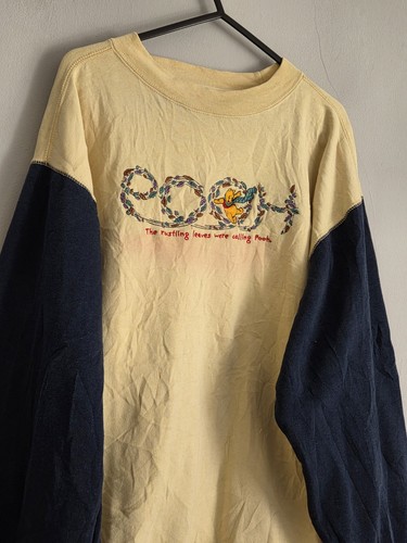 Vintage Retro 1990s Winnie The Pooh Embroidered Crewneck Casual Sweatshirt XL - Picture 5 of 13