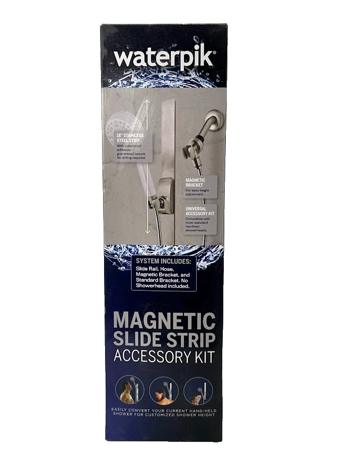 Waterpik Cabezal De Ducha Portátil Ajustable 7 Modos: La Ducha De Mano Más Versátil (Gris Cromo, 1.8GPM)