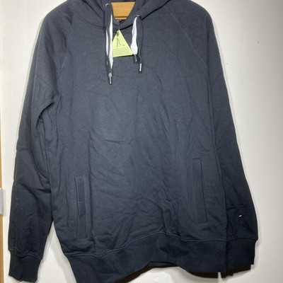 Earth Positive Climate Neutral Black Organic Cotton Pull Over Hoodie L
