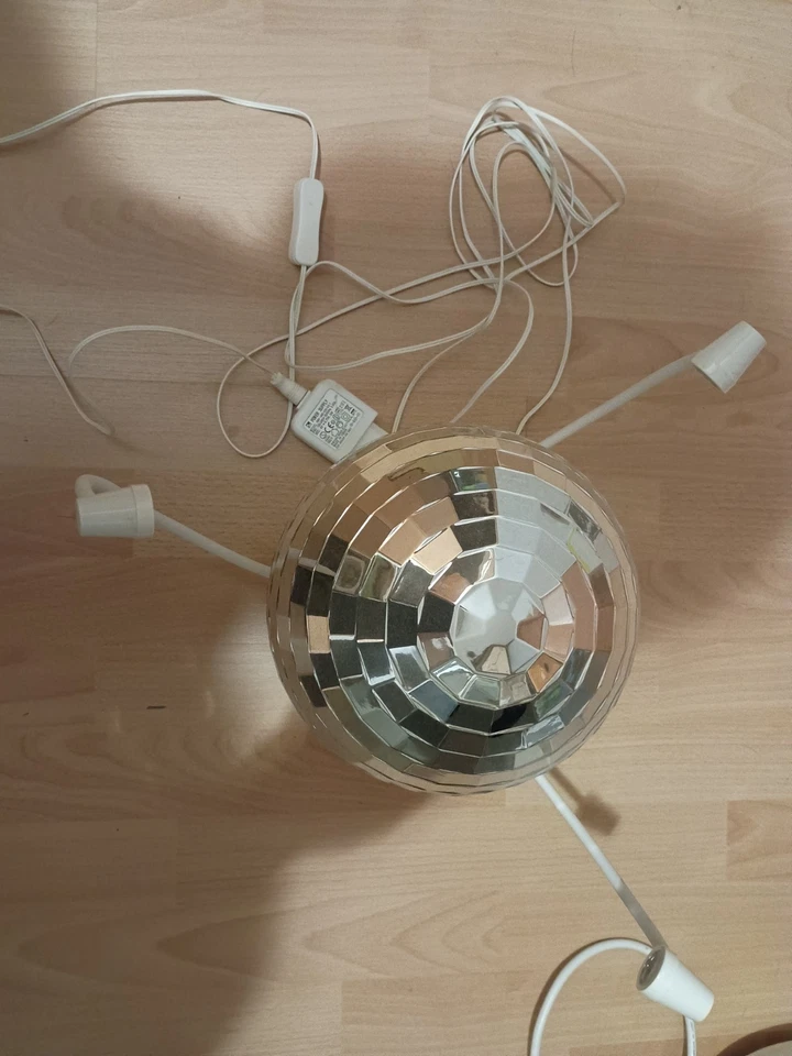 IKEA Discokugel LED "Dansa" - Partylicht + drehende Deckenleuchte - Bild 3 von 4