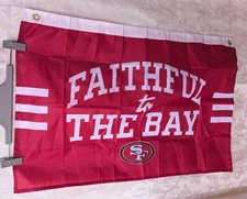 San Francisco 49ers Faithful To The Bay 20" x 30" Flag Banner.