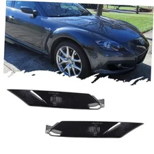 For 2004 2005 2006 2007 2008 Mazda RX-8 RX8 Front Bumper Side Black housing