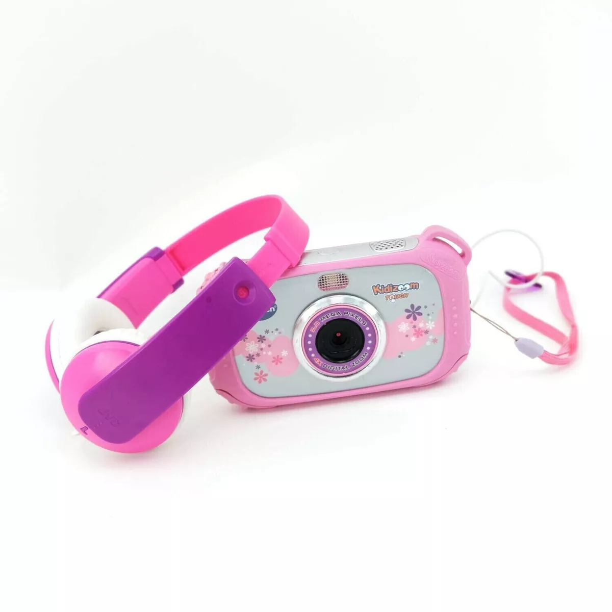 VTech Kidizoom Touch Camera with headphone, MP3 Player (Pink) Kid Girls  Children