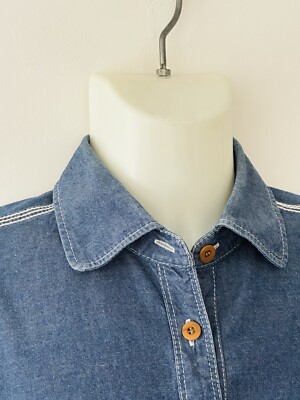 COMME des GARCONS JUNYA WATANABE MAN Chambray Shirt Tops Men Blue 