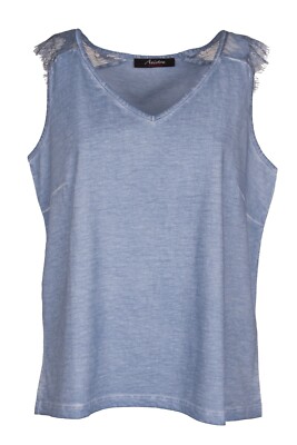 ANISTON Womens Shirt Top Blouse Ladies Top Ladies Shirt T-Shirt Blue NEW MANY SIZES