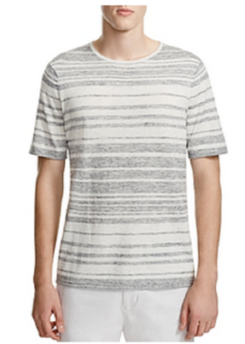 Vince New Gray Jasper Striped Cashmere Blend Knitwear Shirt Size 2XL