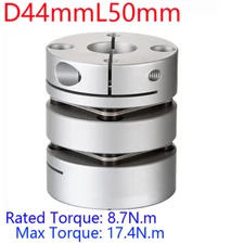 D44 L50 Shaft Encoder Connect Double diaphragm 10mm-28mm alloy Flexible Coupling
