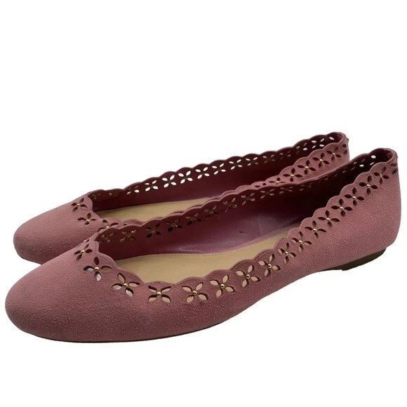 Pre-owned Leather Ballet Flats In Pink