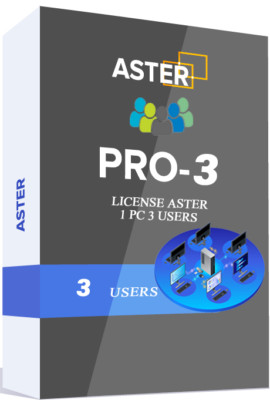 ASTER PRO (1 PC = 3 USERS) ibik Multiseat