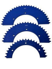 Split Aluminum Sprocket for 420 or 40 Chain. Multiple Sizes Available. Blue