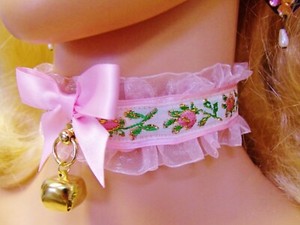 cute pink collar