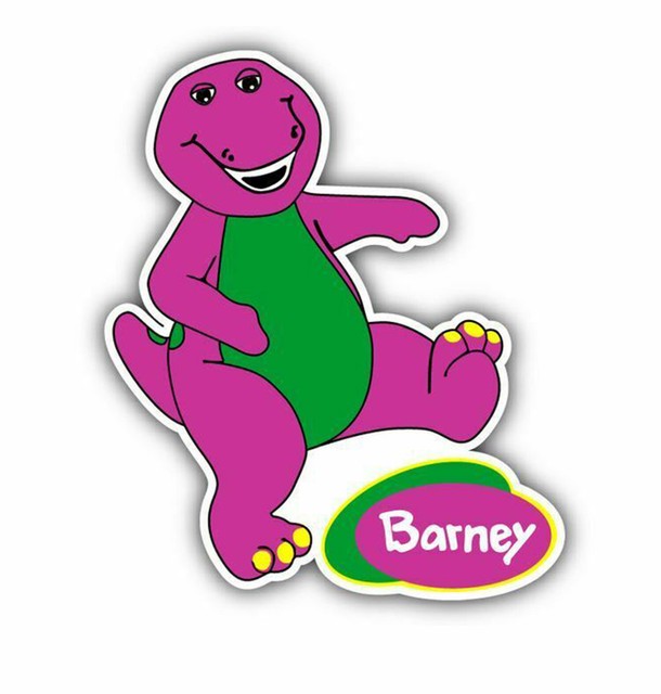 Barney Cartoon Sticker Vinyl Decal 41292 eBay
