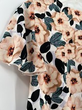 Show Me Your Mumu Kylie Mini Dress Floral Steel Magnolia V Neck Womens Small