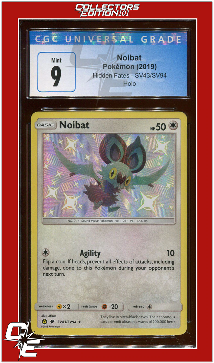 Hidden Fates SV43 Noibat Holo CGC 9 | eBay
