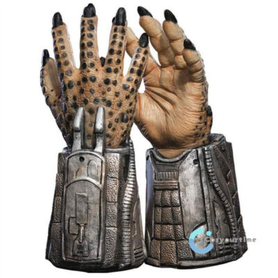 Movie Alien Vs. Predator Cosplay Full Face Terror Gloves Latex Halloween Prop