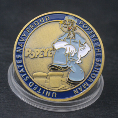 USA Navy Proud USN Popeye Chief Petty Officer Challenge Coin Collectible Gift