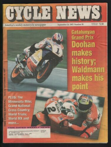 1997 21 septembre 1997 Cycle News - Journal Moto Vintage - Photo 1 sur 2
