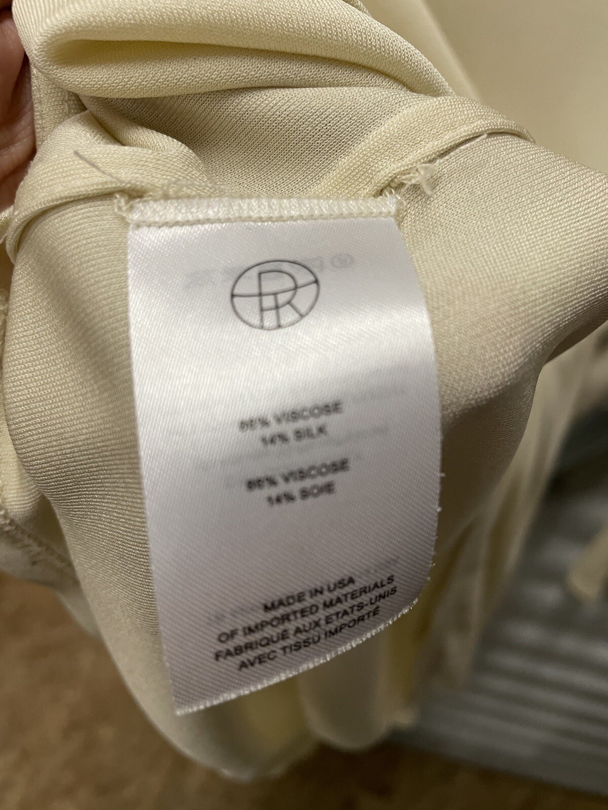 FILA Camicia a maniche lunghe vaniglia seta viscosa The Row