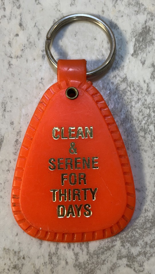 NA Narcotics Anonymous Clean & Serene For Thirty Days Plastic Key Ring ...