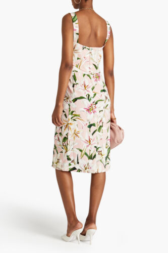 RRP€1125 DOLCE & GABBANA Sheath Dress IT48 US12 UK16 XXL Lily Made in Italy - Picture 2 of 7