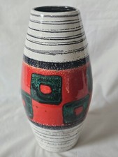 West German funky mid century modern colourful vase, Circa 1960’s