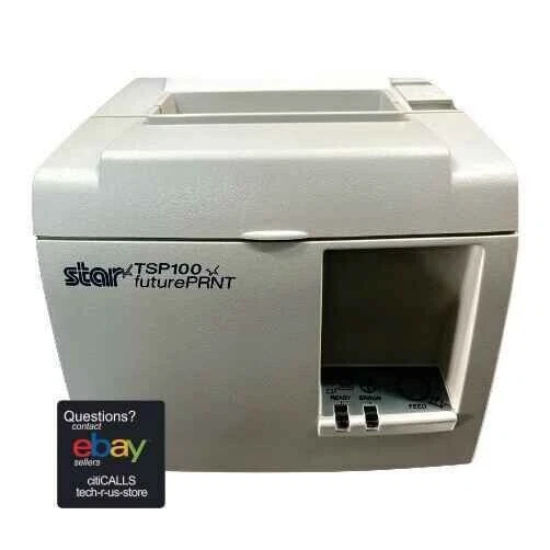 Star Micronics 39463710 TSP143L Receipt Thermal Printer Auto-Cut LAN Ethernet - Image 3 of 4