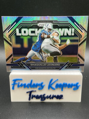 SHAQUILLE LEONARD~2022 PRIZM FOOTBALL *LOCKDOWN* SILVER PRIZM ~COLTS