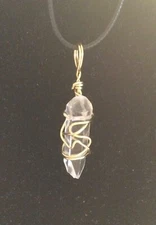 Stocking Stuffer Artisan Wire Crystal Pendant Or Attractive Purse Charm.