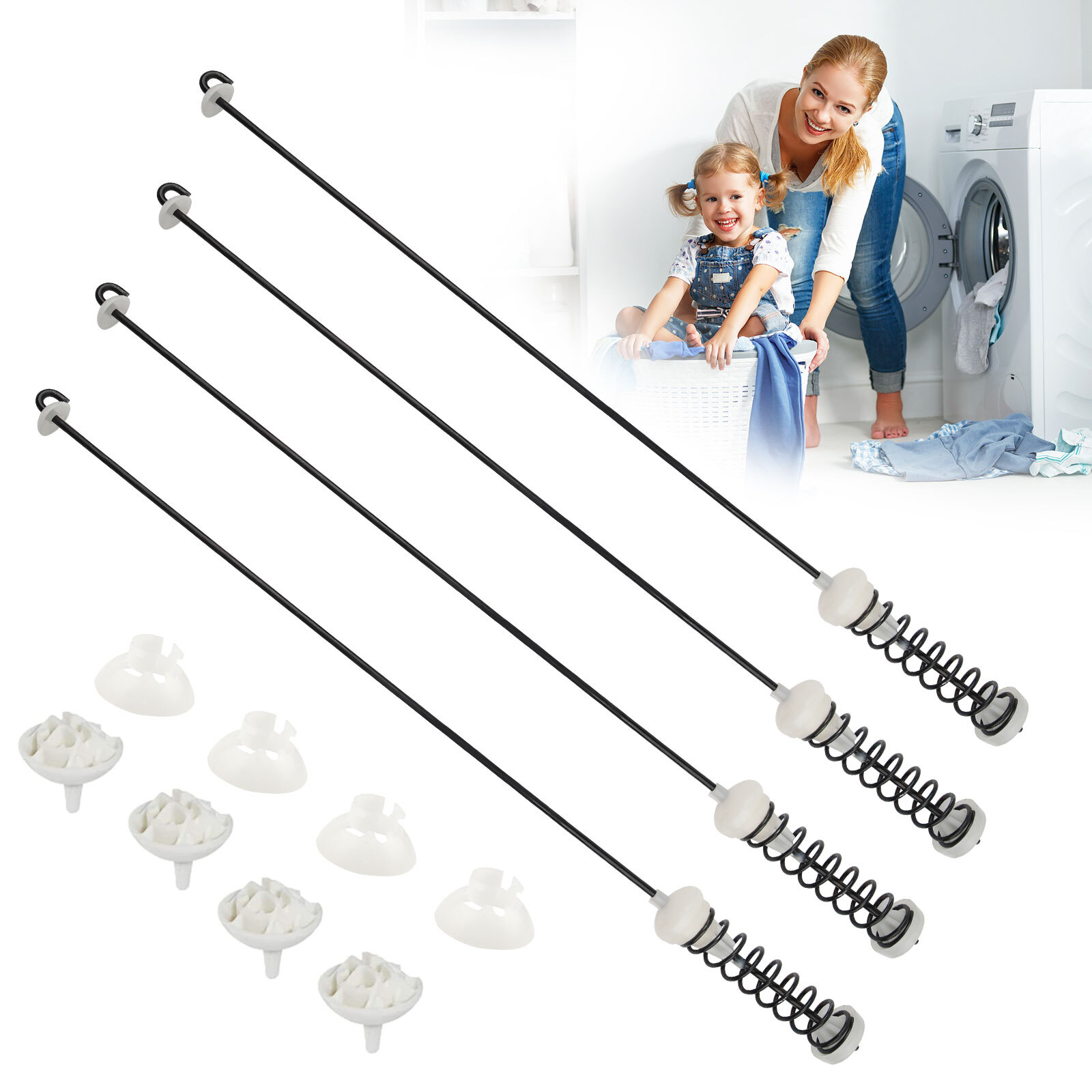 W10780048 Washer Suspension Rod Kit For Whirlpool Kenmore Washing