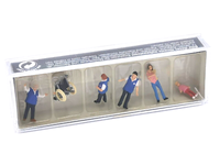 Preiser 10534 H0 1:87 Bahnhofsmission 6 Figuren Neu/Ovp (464)