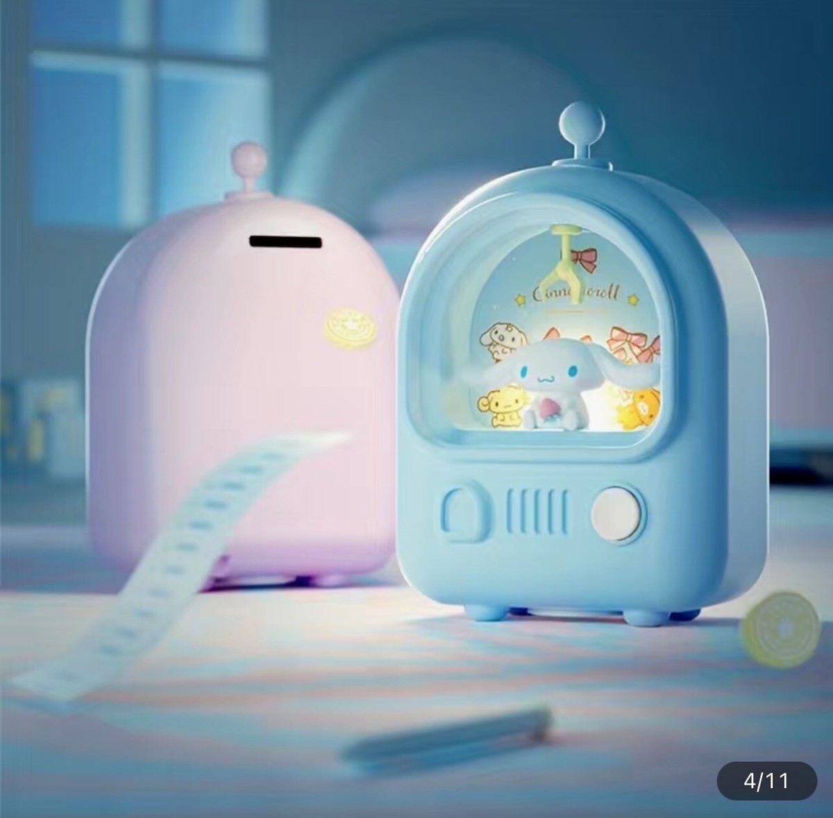 Cinnamoroll Sanrio Japanese Night Light Lamp Light Up Piggy Bank