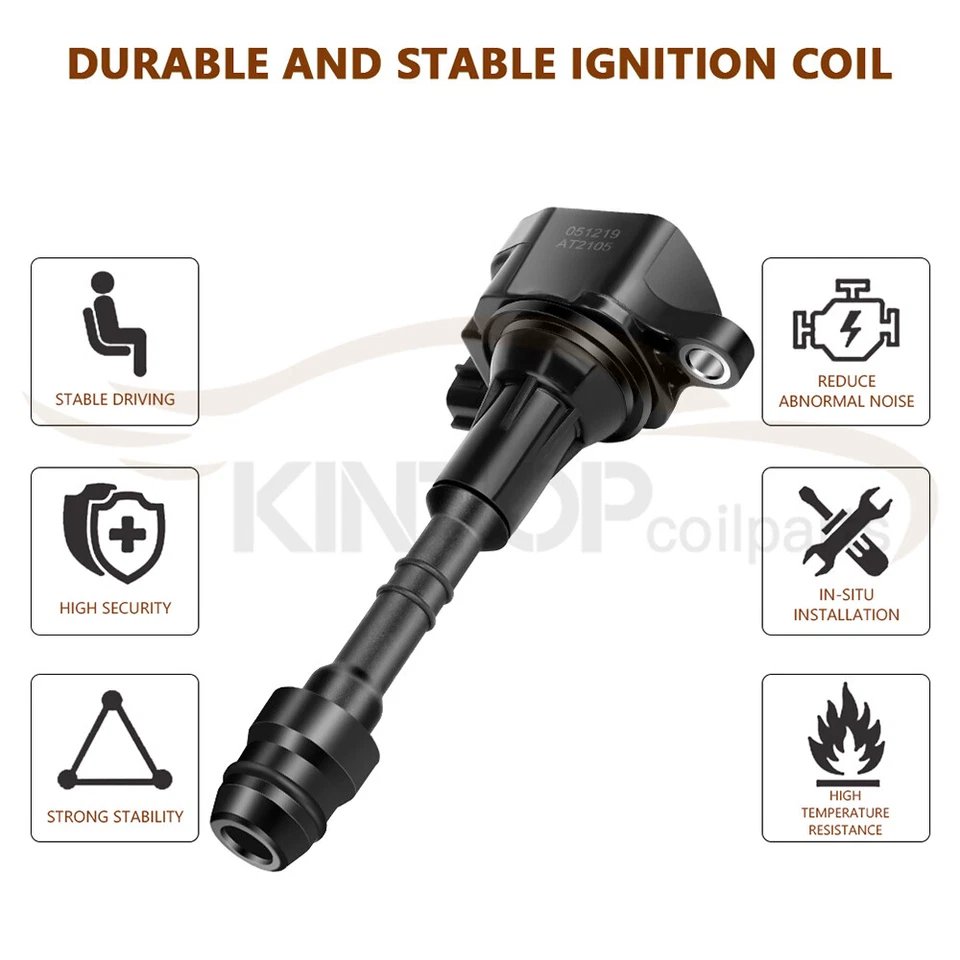 6 High Performance Ignition Coil For Nissan 350Z V6 3.5L 2003 2004 2005 2006 - Image 3 of 4