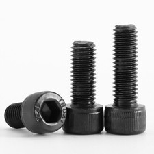M1.4 M1.6 M2 M2.5 M3 M4 M5 Carbon Steel Cap Head Socket Screws Allen Bolts Black