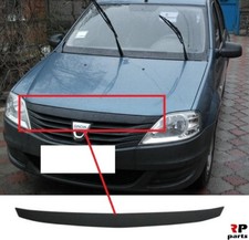 Für Dacia Logan 09-12 Neu Vorne Stoßstange Obere Gitter Mitte Schwarz Blenden