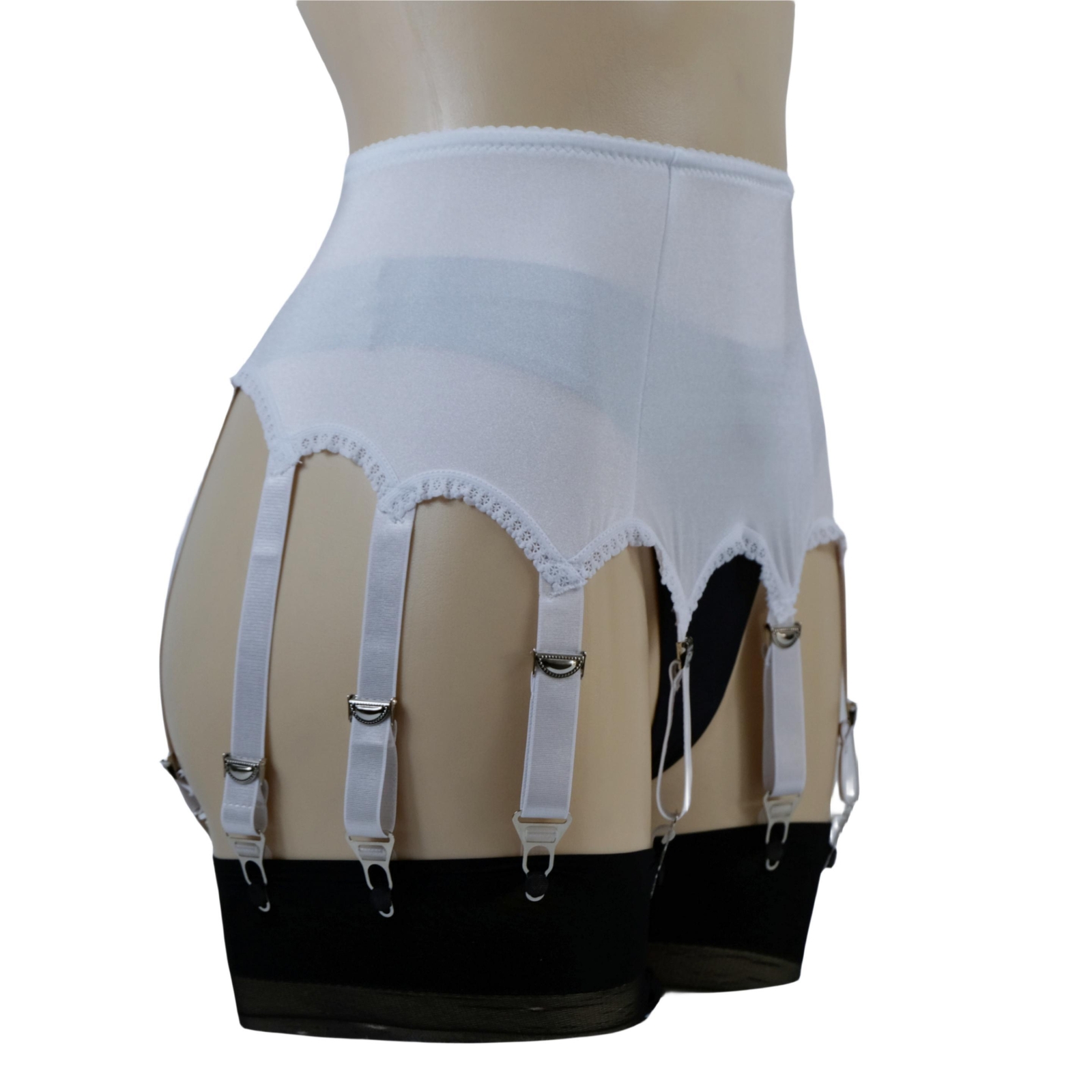 Strapsgürtel Für Strümpfe - Dehnbar Mit Spitzenbesatz In 3 Farben