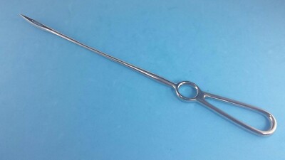 Buhner Insertion Needle 11'' Stainless Steel Prolapse Uterus Pig Sheep Veterinary