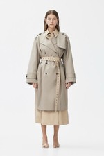 H&m X Rokh Two-piece Twill Trench Coat Beige Size Small - In Hand ✅
