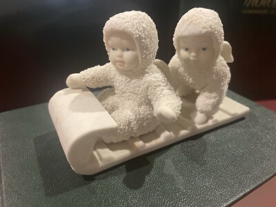 SNOWBABIES  DOWN THE HILL WE GO  WINTER TALES FIGURINE W/BOX